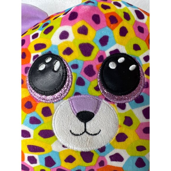 Ty Giselle Leopard Unicorn Plush Toy With Colorful Spots & Glitter Horn 12Inches - Picture 3 of 11